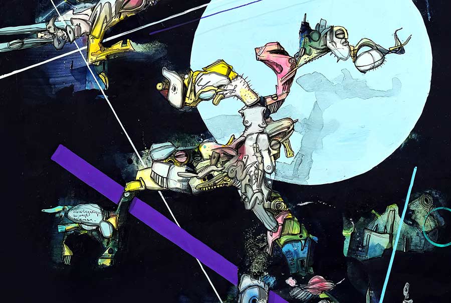 Ausschnitt des Motivs Überlagerung+