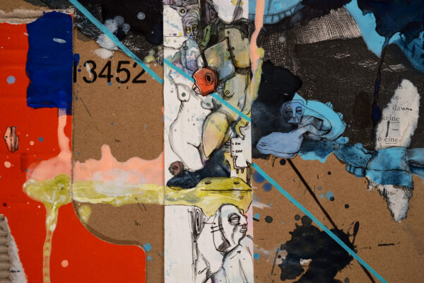 Detail: Aufruhe und Stille, Collage, 2025