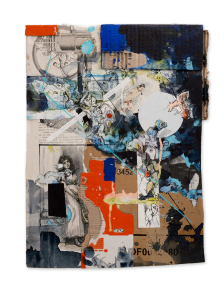 Abbildung: Aufruhe und Stille, Collage, 2025